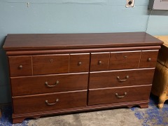 Ashley Millennium Cherry Finish Six Drawer Dresser