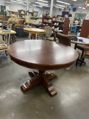 Stalwart Wood Pedestal Dining Table
