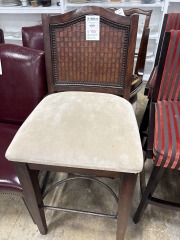 Bar Stool, woven back