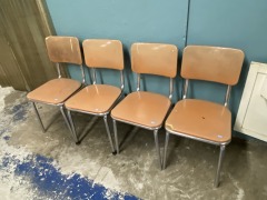Vintage Chrome Dining Chair (For Restoration - each)