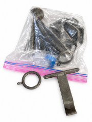 Bagged heavy steel mounting hardware lot