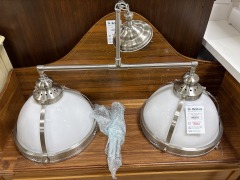 Restoration Hardware Clemson Double Pendant Light