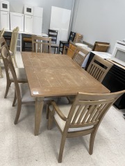 Dining Table W\/6 Chairs