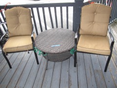 Table And 2 Chairs.