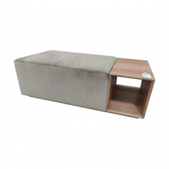 Vanguard Green Tan Side Ottoman Table