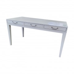 Vanguard 3 Drawer White Desk