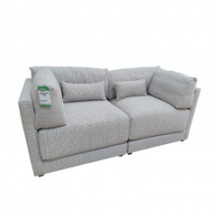2pc Vanguard White Blue Sofa