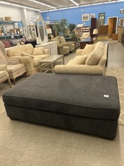 Gigantic Gray Ottoman