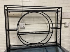 Cool Industrial Black Metal Wall Shelf