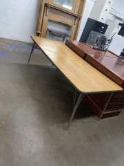 Low Industrial Table (As Is: Bowing)