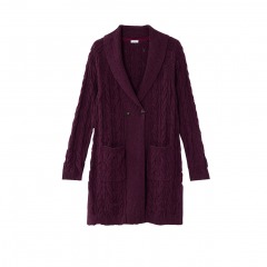 4223 P5 | J. JILL Mixed-Texture Shawl-Collar Cardigan