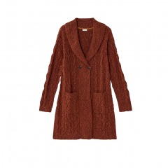 4219 P5 | J. JILL Mixed-Texture Shawl-Collar Cardigan