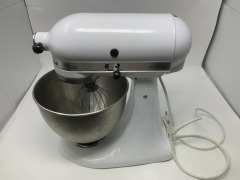 'KitchenAid' White Mixer