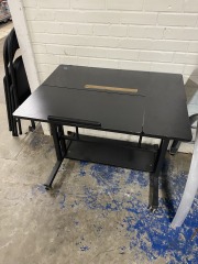 Lil Black Rolly Desk