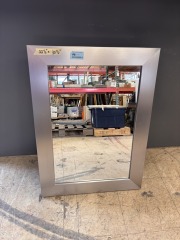 Silver Framed Medicine Cabinet