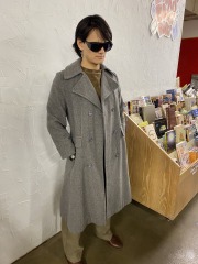 Grey Wool Trench Coat