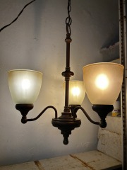 Hampton Bay Bronze 3-Light Chandelier
