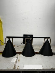 Insdale Modern Black & Brass Vanity Light