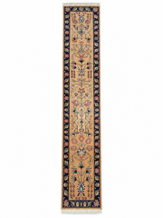 Floral Wool-Style Runner Rug \u2014 16'10\
