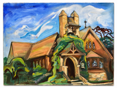 Rosalind Nordli Church Oil Painting