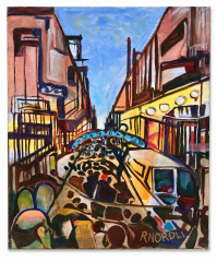 Rosalind Nordli Bourbon St Oil Painting