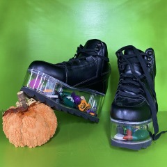 YRU Halloween Black Platform Shoes Size 8 Womens