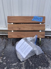 Tilt Up Wood Shower Seat