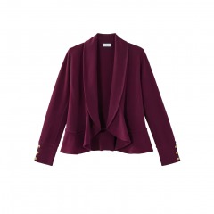 4227 P5 | J. JILL Knit Flounced-Hem Jacket