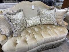 Michael Amini Imperial Court Tufted Love Seat