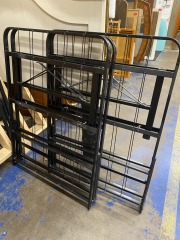 Foldable Black Metal Bed Frame Each