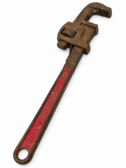 Vintage Red Pipe Wrench