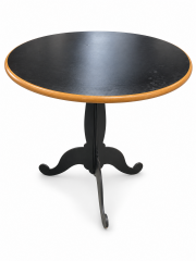 Round Black Pedestal Table