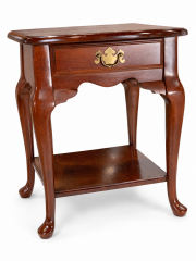 Cherry-Finish Side Table