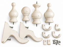 Set of Wooden Shelf Brackets