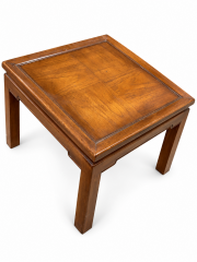 Parquet Wood End Table