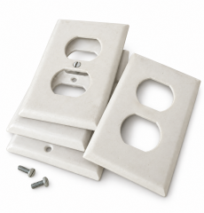 Four Duplex Outlet Wall Plates