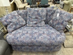 Multicolored Abstract Pattern Love Seat