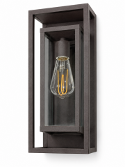 Bronze Geometric Wall Lantern