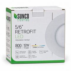 Sunco 5\/6'' Gimbal Retrofit LED