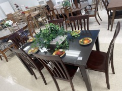 Dining Table W\/6 Chairs