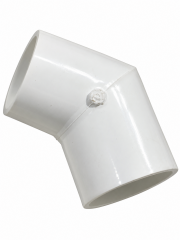 PVC Elbow Fitting Close-Up