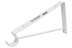 White Shelf and Rod Bracket