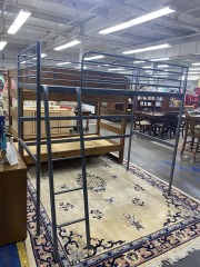 Grey Metal Twin Loft Bed