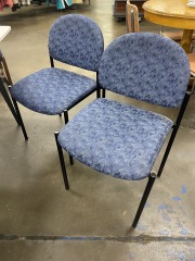 Camo Blue Modern Stackable Chair (Each)