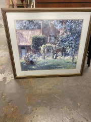 38 X 33.5 Framed Print Garden Work-Life