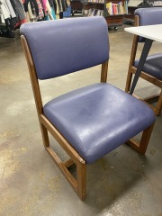 PRIDE Enterprises Wood & Navy Chair (Each)