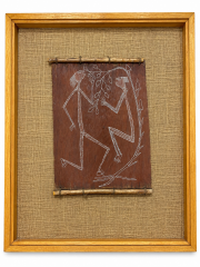 Aboriginal Art on Mulberry Set of 3