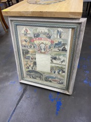 Fire and Police Department Record Chromolithograph by J.M. Vickroy & Co.