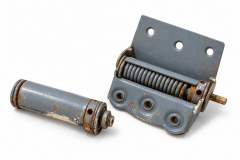 Two Grey Door Hinges