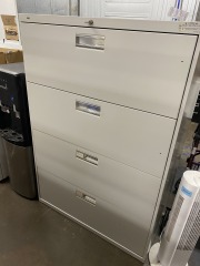 HON Lateral 4 Drawer Lockable Filing Cabinet